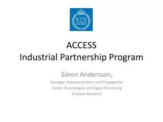 ACCESS Industrial Partnership Program