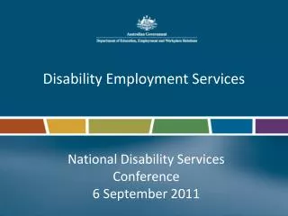 Disability Employment Services