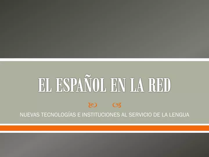 el espa ol en la red