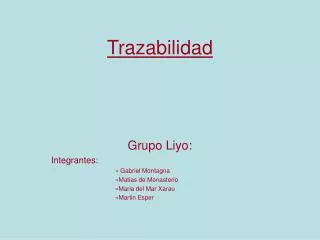 trazabilidad