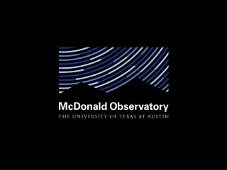 Branding Progress for McDonald Observatory