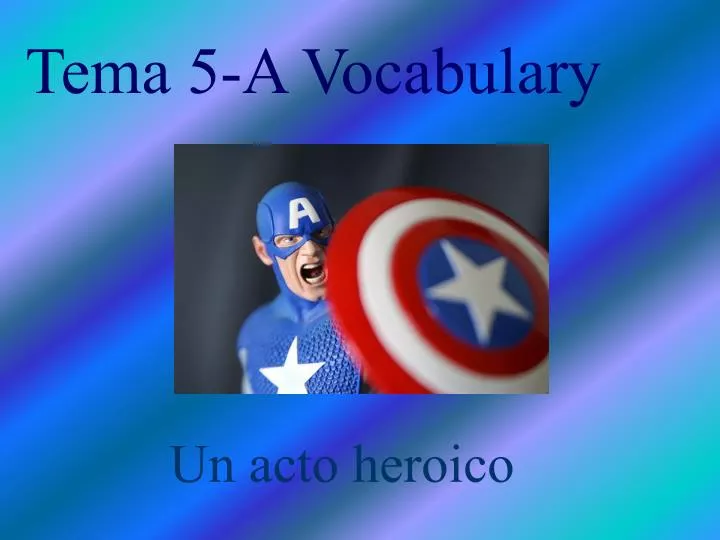 tema 5 a vocabulary