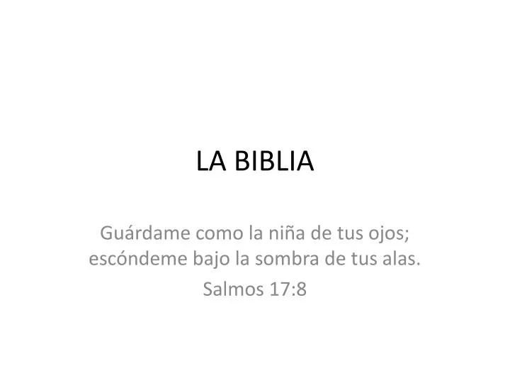 la biblia