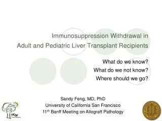 Immunosuppression Withdrawal in Adult and Pediatric Liver Transplant Recipients