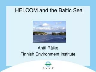 HELCOM and the Baltic Sea