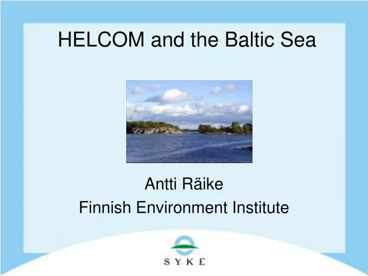helcom and the baltic sea