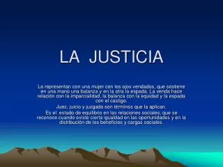 la justicia