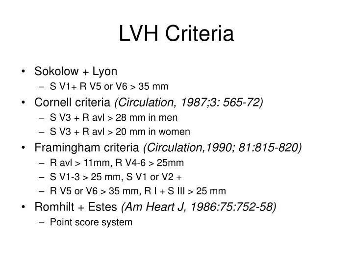 lvh criteria