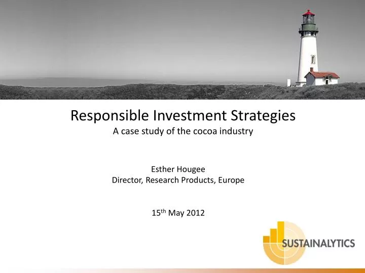 responsible investment strategies a case study of the cocoa industry