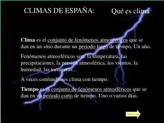 climas de espa a