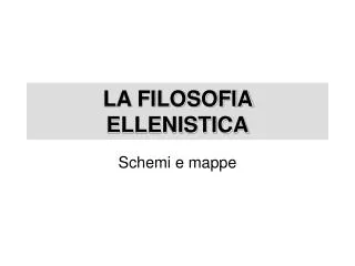 la filosofia ellenistica