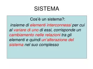 sistema