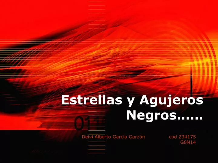 estrellas y agujeros negros