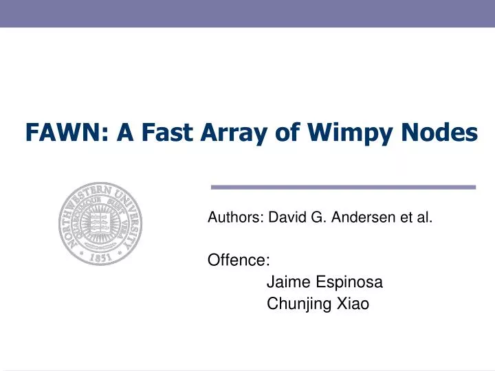 fawn a fast array of wimpy nodes