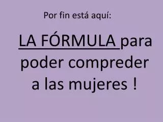 por fin est aqu