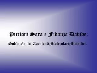 piccioni sara e fidanza davide