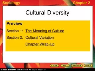 Cultural Diversity