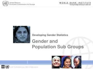 Gender and Population Sub Groups