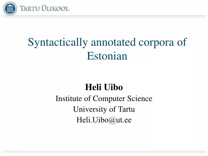 syntactically annotated corpora of estonian