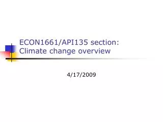 ECON1661/API135 section: Climate change overview
