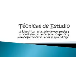 t cnicas de estudio