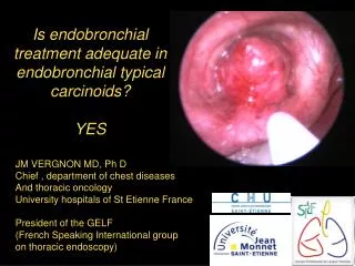 Is endobronchial treatment adequate in endobronchial typical carcinoids? YES