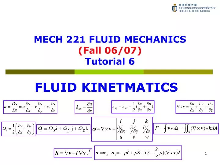 mech 221 fluid mechanics fall 06 07 tutorial 6