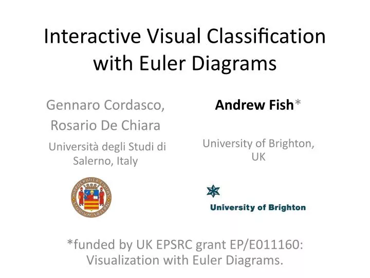 interactive visual classi cation with euler diagrams