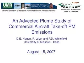An Advected Plume Study of Commercial Aircraft Take-off PM Emissions