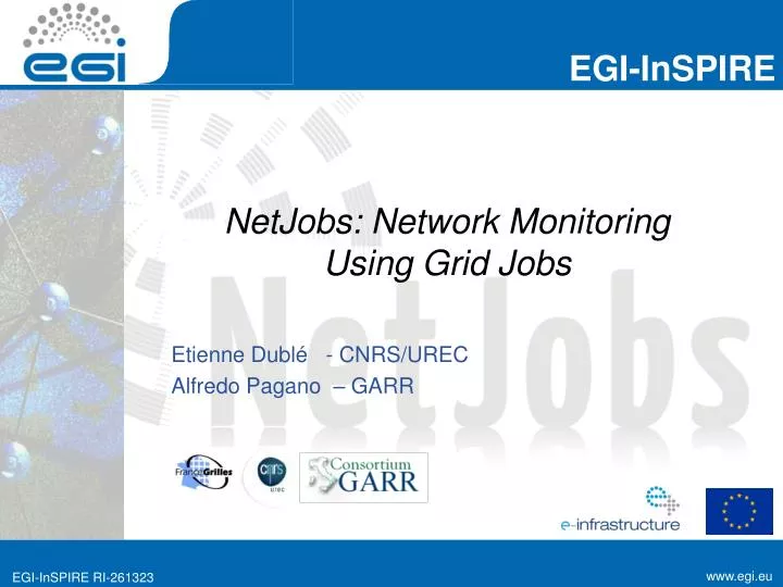 netjobs network monitoring using grid jobs