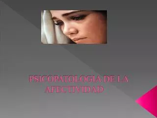 psicopatologia de la afectividad
