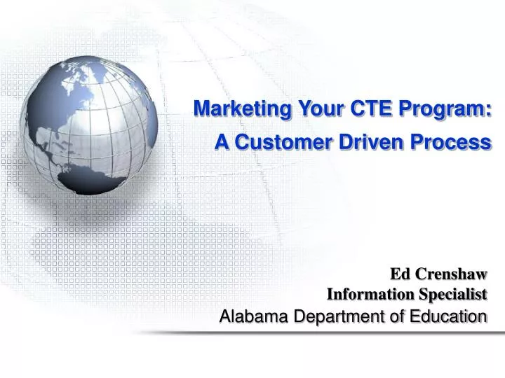 marketing your cte program a customer driven process