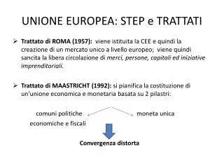 unione europea step e trattati