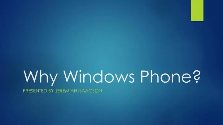 why windows phone