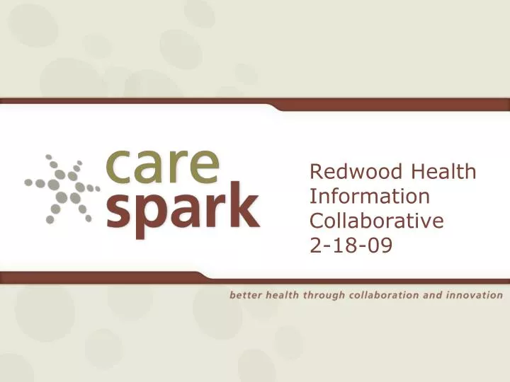 redwood health information collaborative 2 18 09