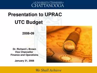UTC Budget