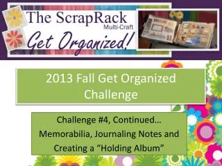 2013 Fall Get Organized Challenge