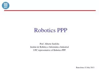 Robotics PPP