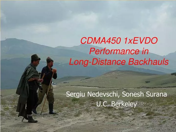 cdma450 1xevdo performance in long distance backhauls