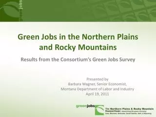 Green Jobs in the Northern Plains and Rocky Mountains
