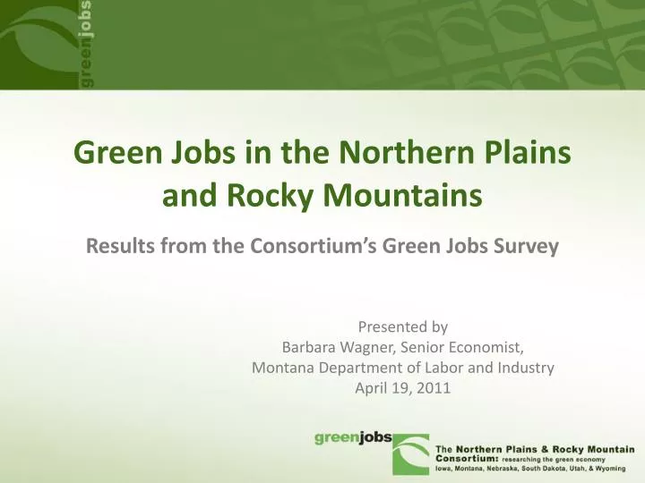 green jobs in the northern plains and rocky mountains