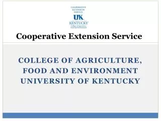 Cooperative Extension Service