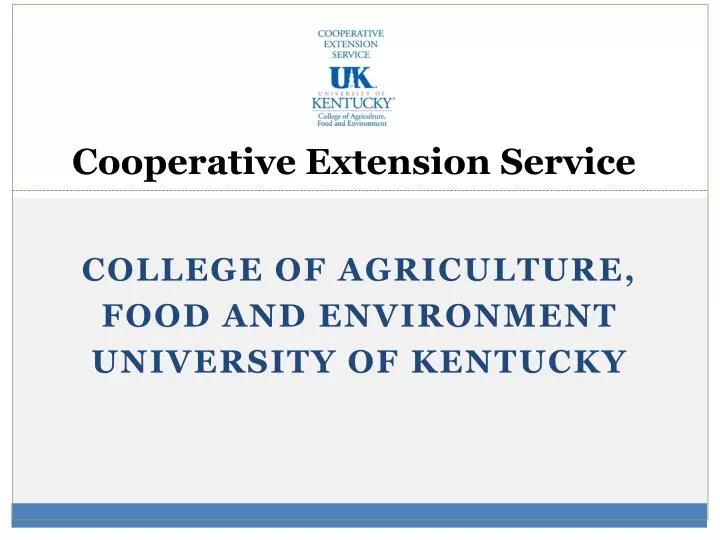 cooperative extension service