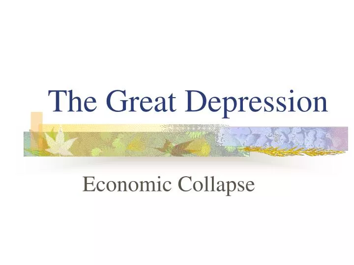 the great depression