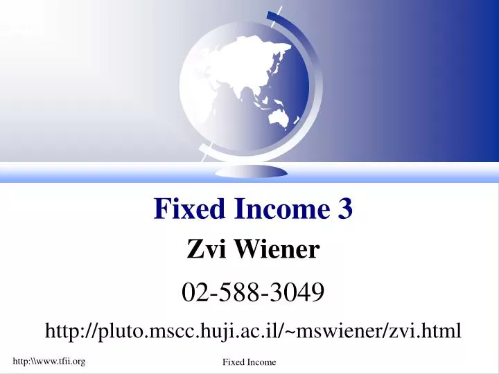 fixed income 3