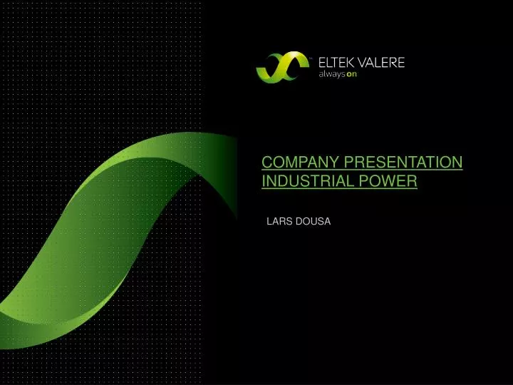 company presentation industrial power