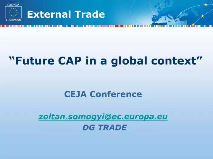 future cap in a global context