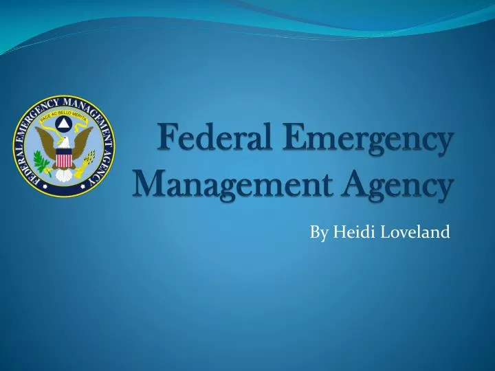 federal emergency management agency
