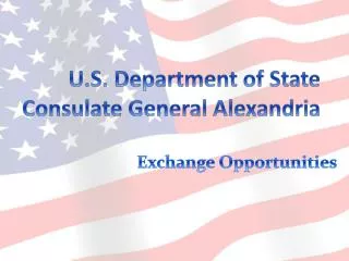 U.S. Department of State Consulate General Alexandria