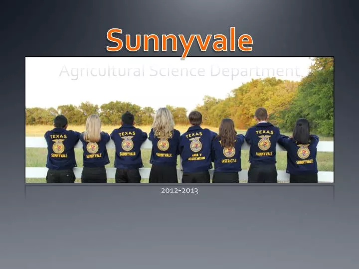 sunnyvale agricultural science department